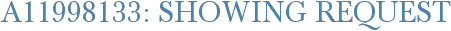 A11998133: Showing Request