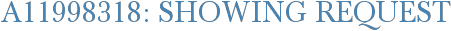 A11998318: Showing Request