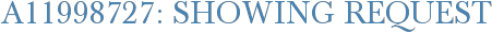 A11998727: Showing Request