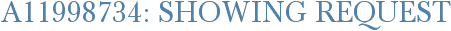 A11998734: Showing Request