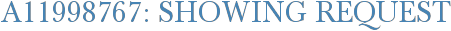 A11998767: Showing Request