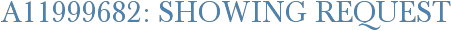 A11999682: Showing Request