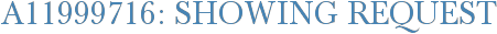 A11999716: Showing Request