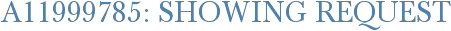 A11999785: Showing Request