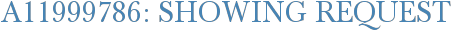 A11999786: Showing Request