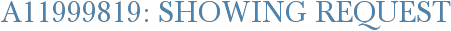 A11999819: Showing Request
