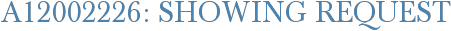 A12002226: Showing Request