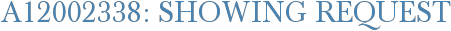 A12002338: Showing Request