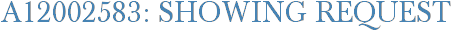 A12002583: Showing Request