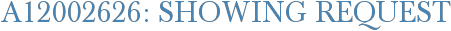 A12002626: Showing Request
