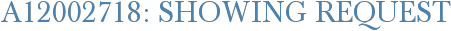 A12002718: Showing Request