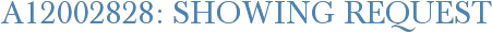 A12002828: Showing Request