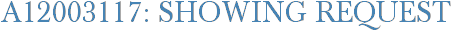A12003117: Showing Request