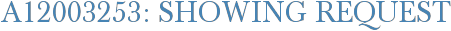 A12003253: Showing Request