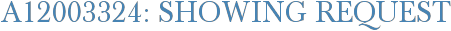 A12003324: Showing Request