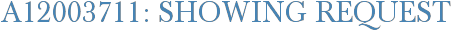 A12003711: Showing Request
