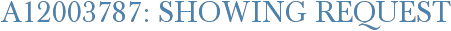 A12003787: Showing Request