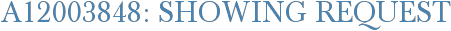 A12003848: Showing Request