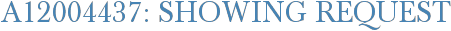 A12004437: Showing Request