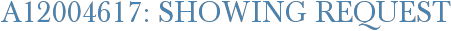 A12004617: Showing Request