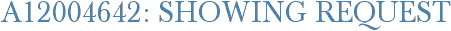 A12004642: Showing Request