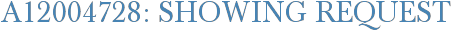 A12004728: Showing Request