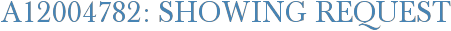 A12004782: Showing Request