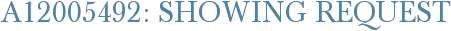 A12005492: Showing Request