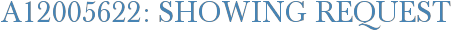 A12005622: Showing Request