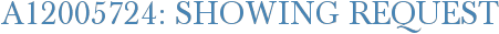 A12005724: Showing Request