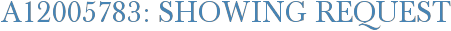 A12005783: Showing Request
