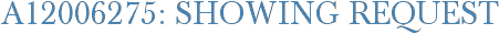 A12006275: Showing Request