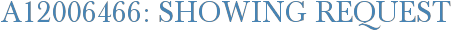 A12006466: Showing Request