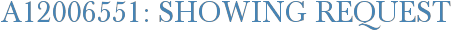 A12006551: Showing Request