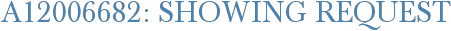 A12006682: Showing Request