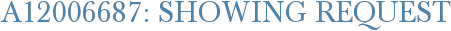 A12006687: Showing Request