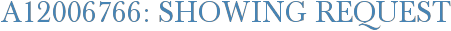 A12006766: Showing Request
