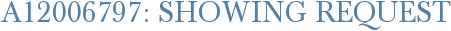 A12006797: Showing Request