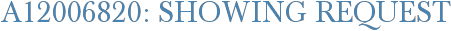 A12006820: Showing Request
