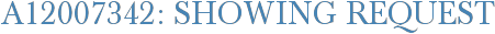 A12007342: Showing Request