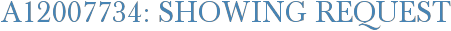 A12007734: Showing Request