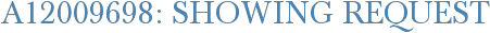 A12009698: Showing Request