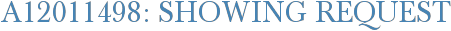 A12011498: Showing Request