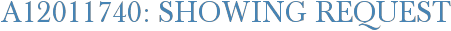 A12011740: Showing Request