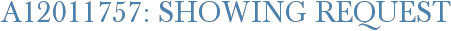 A12011757: Showing Request
