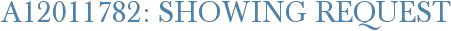 A12011782: Showing Request