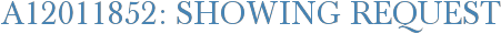 A12011852: Showing Request