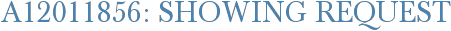 A12011856: Showing Request