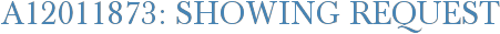 A12011873: Showing Request