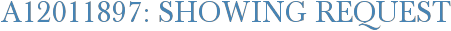 A12011897: Showing Request